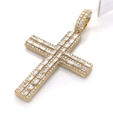 2.50 CT. Diamond Cross Pendant in 10KT Gold - White Carat Diamonds